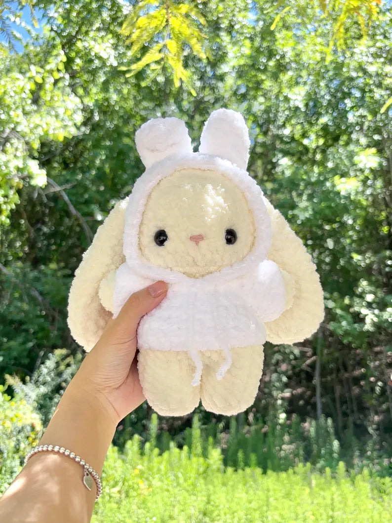 9 in 1 Baby Bunny in Hoodie Crochet Pattern Bundle