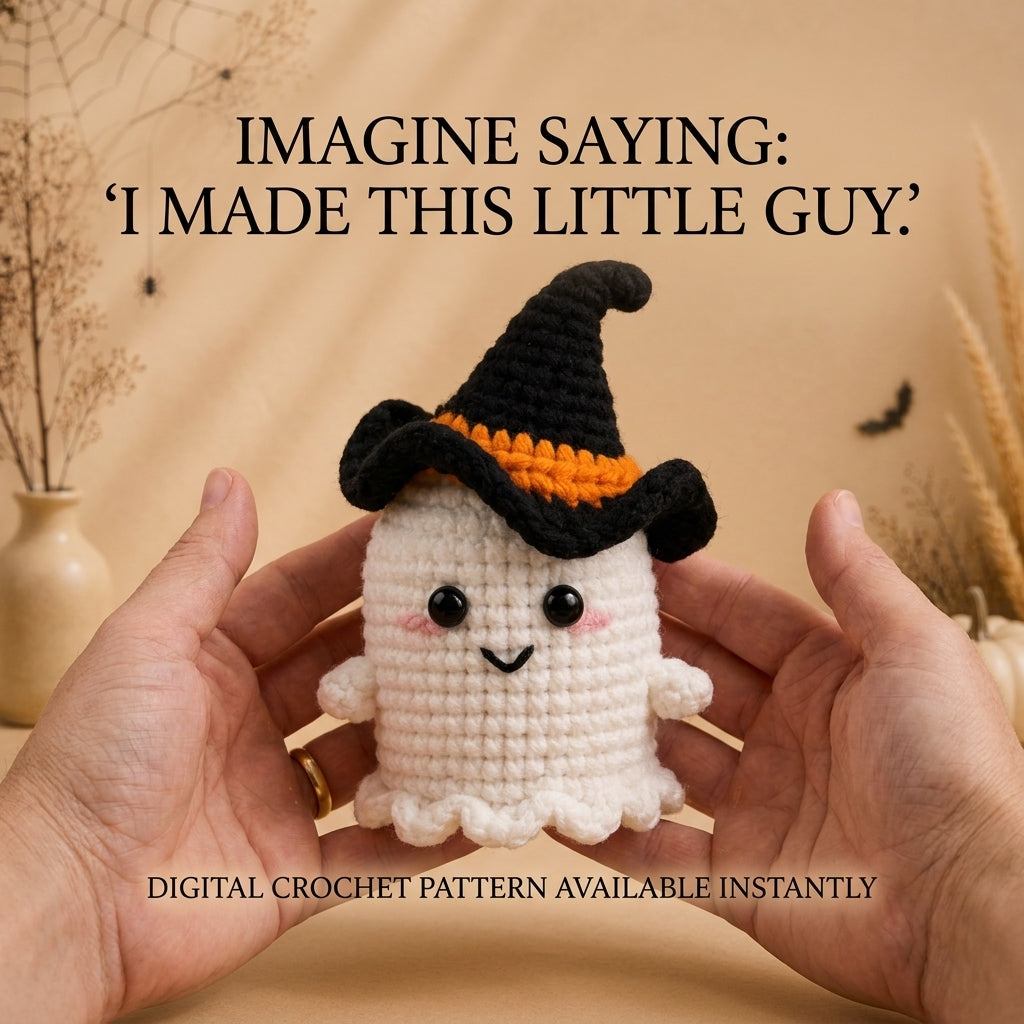Halloween Amigurumi Crochet Pattern — Ghost and Pumpkin Duo, 2 Patterns in 1, Beginner Friendly, US Terms, PDF Download