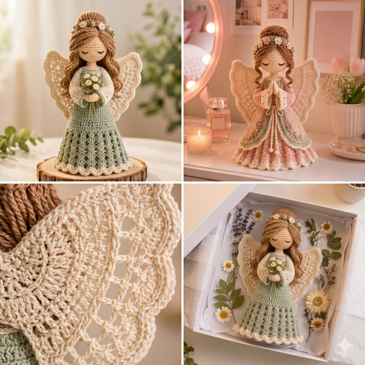 Crochet Angel Doll Pattern PDF | Amigurumi Handmade Soft Toy Tutorial (Digital Download)