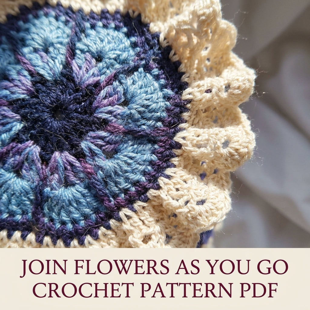 African Flower Mini Backpack Crochet Pattern PDF – Lace Ruffle Bag