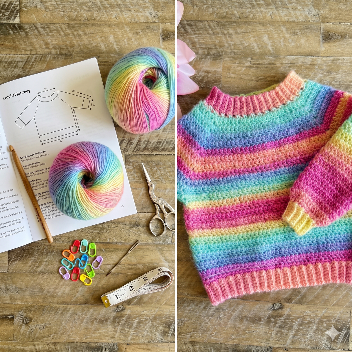 CROCHET PATTERN & VIDEO/ Athabasca Falls Children's Pullover, Easiest Children's Crochet Sweater, Easy Children's Pullover Pattern, Beginner