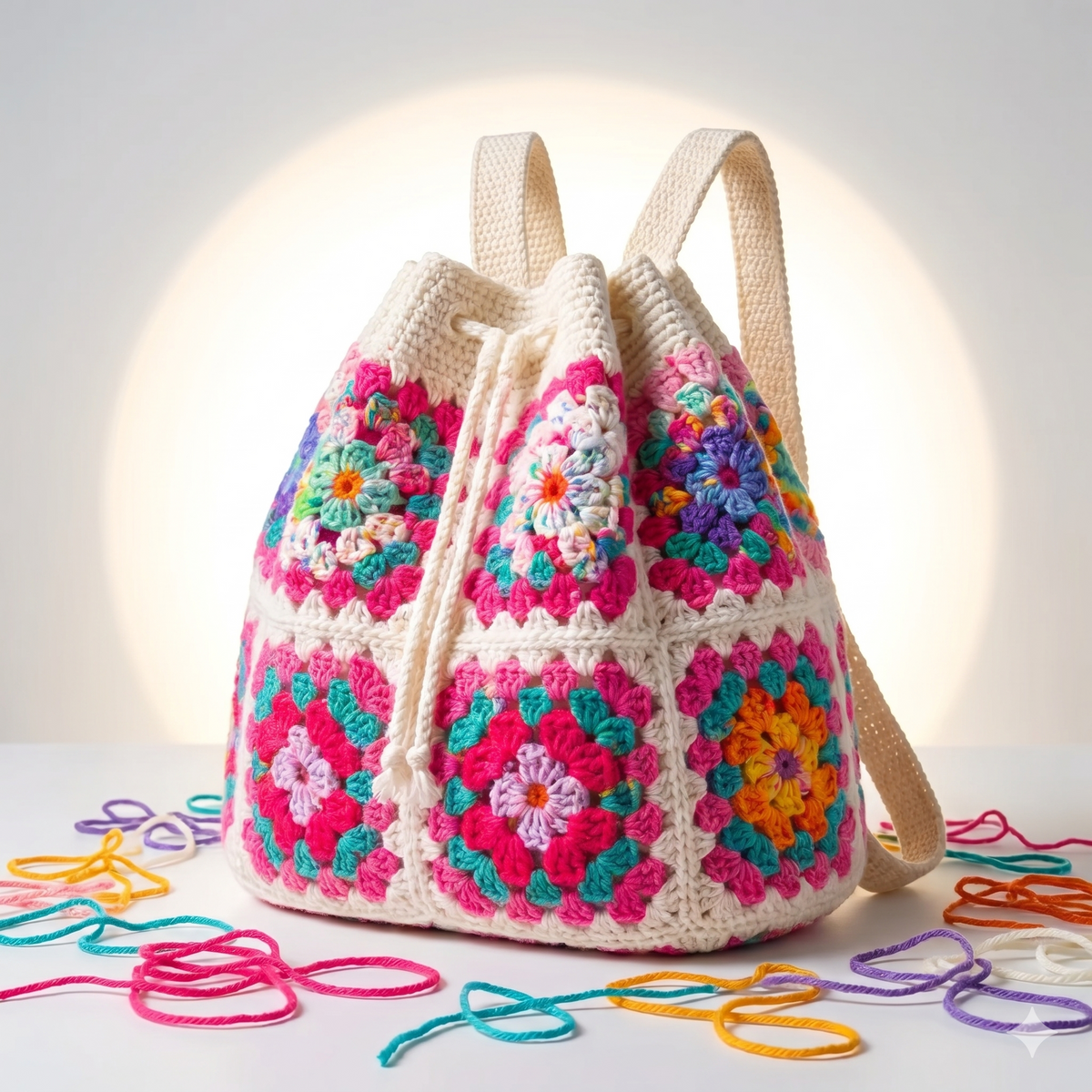 Crochet Backpack Pattern PDF, Granny Square Backpack Pattern, Boho Crochet Bag Pattern, Beginner Crochet Backpack, DIY Crochet Bag Tutorial