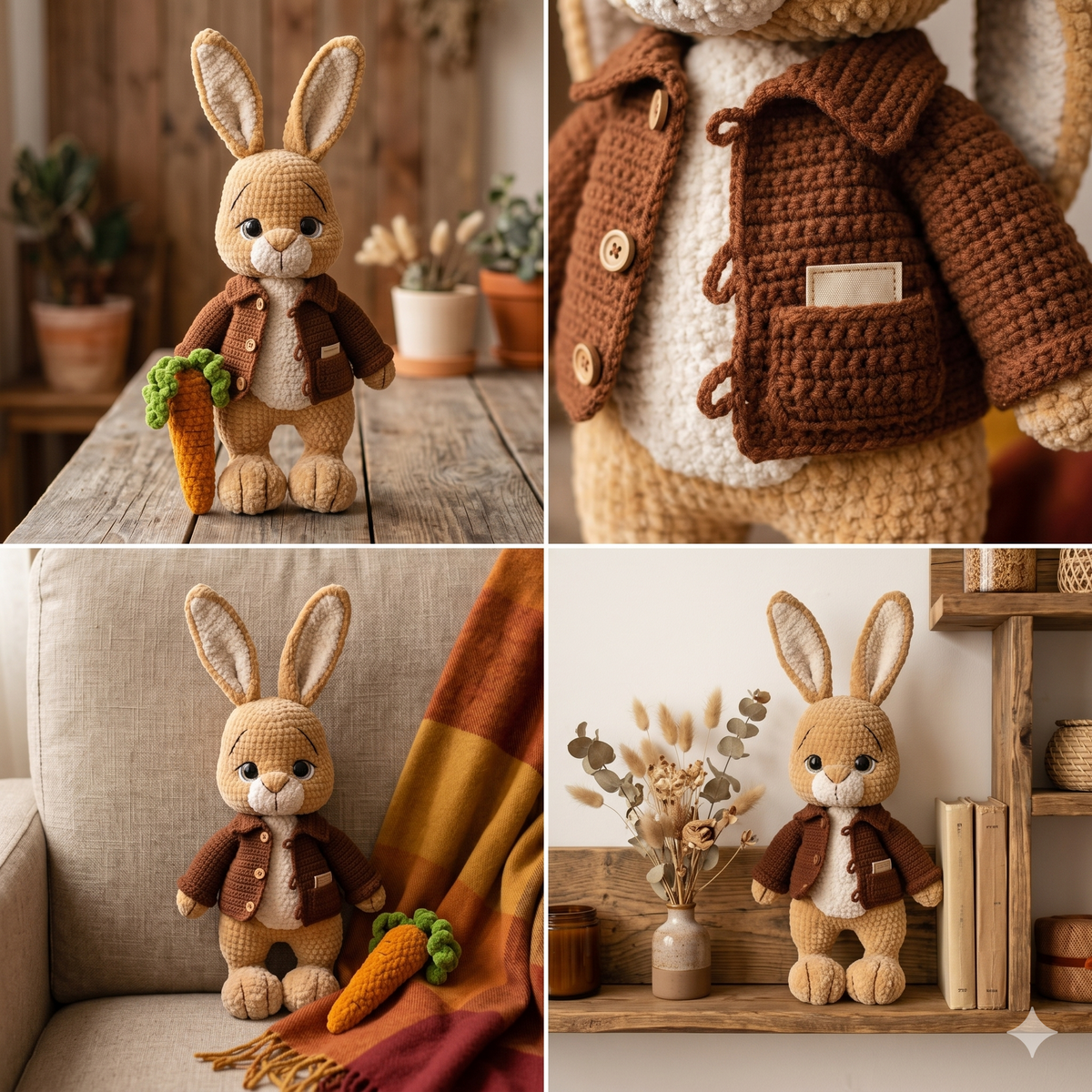 Crochet Bunny Pattern: DIY stuffed animals and plushies (PDF Pattern)