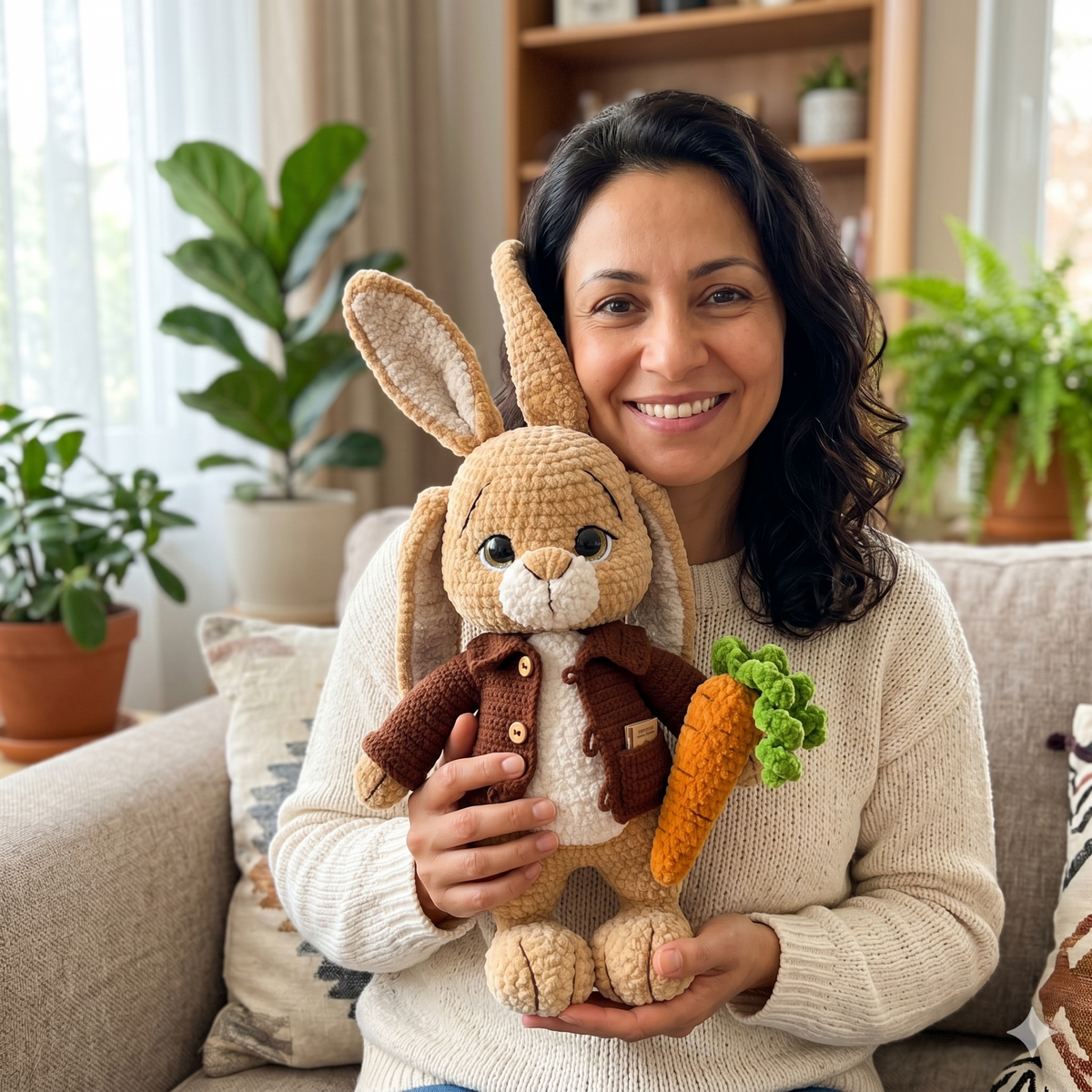Crochet Bunny Pattern: DIY stuffed animals and plushies (PDF Pattern)