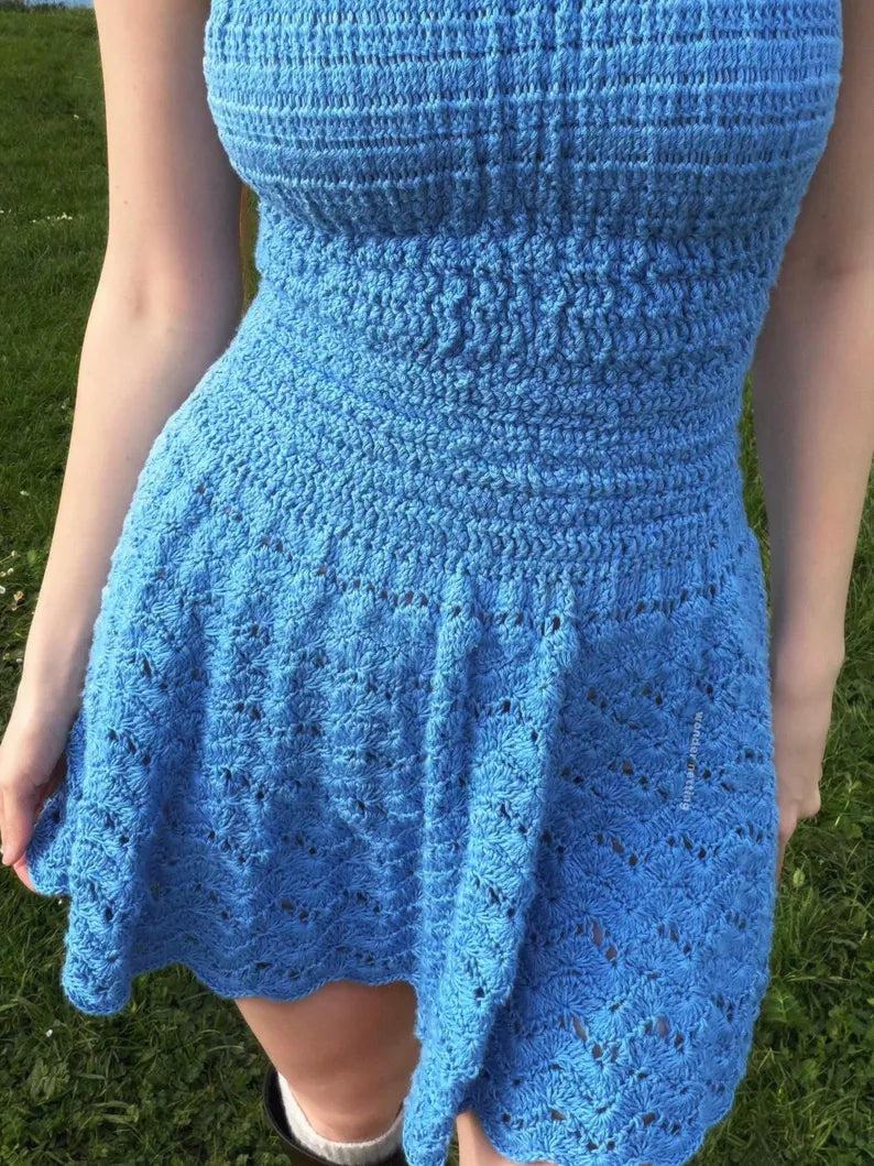 Crochet Dress PDF pattern + Video Tutorial - Summer Dress