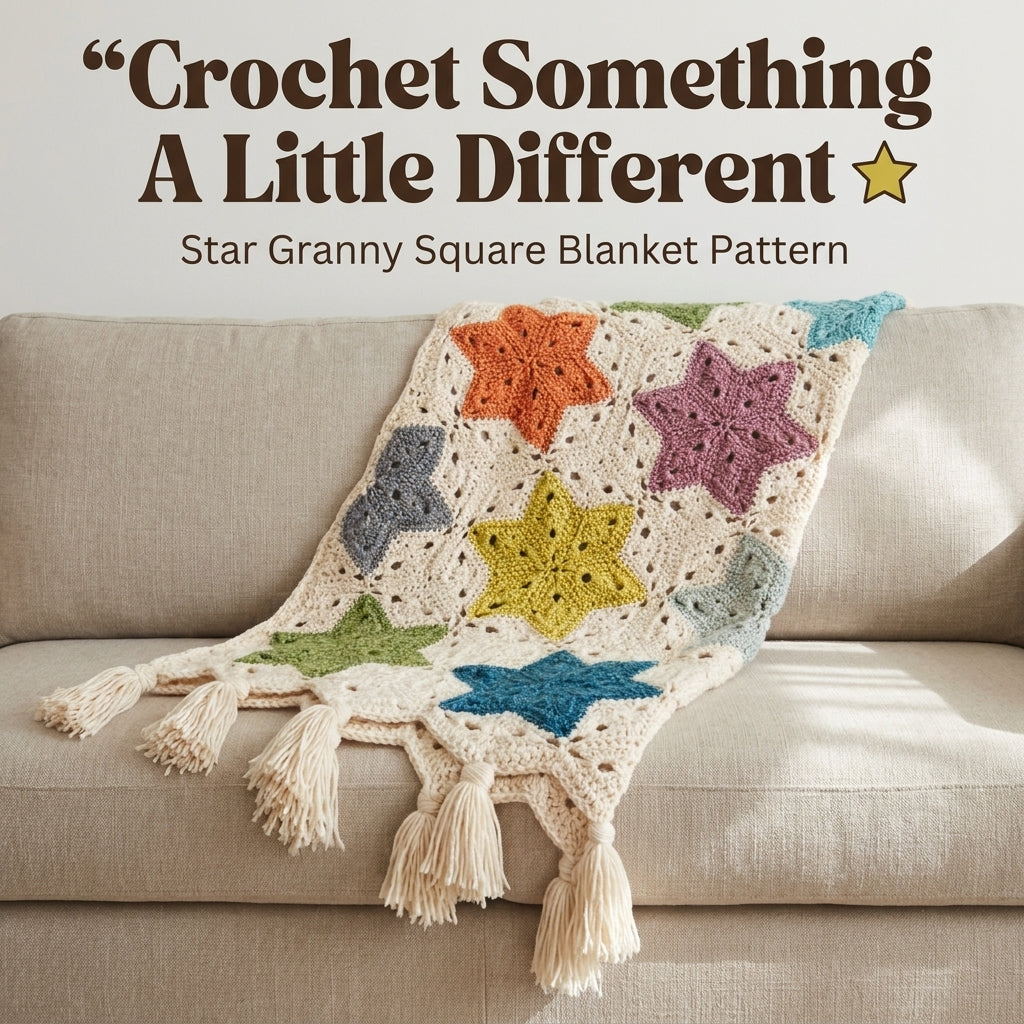 Star Hexagon Blanket Crochet Pattern