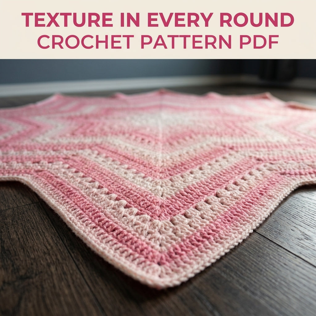 Pink Star Baby Blanket Crochet Pattern PDF – Eight Point Star Afghan