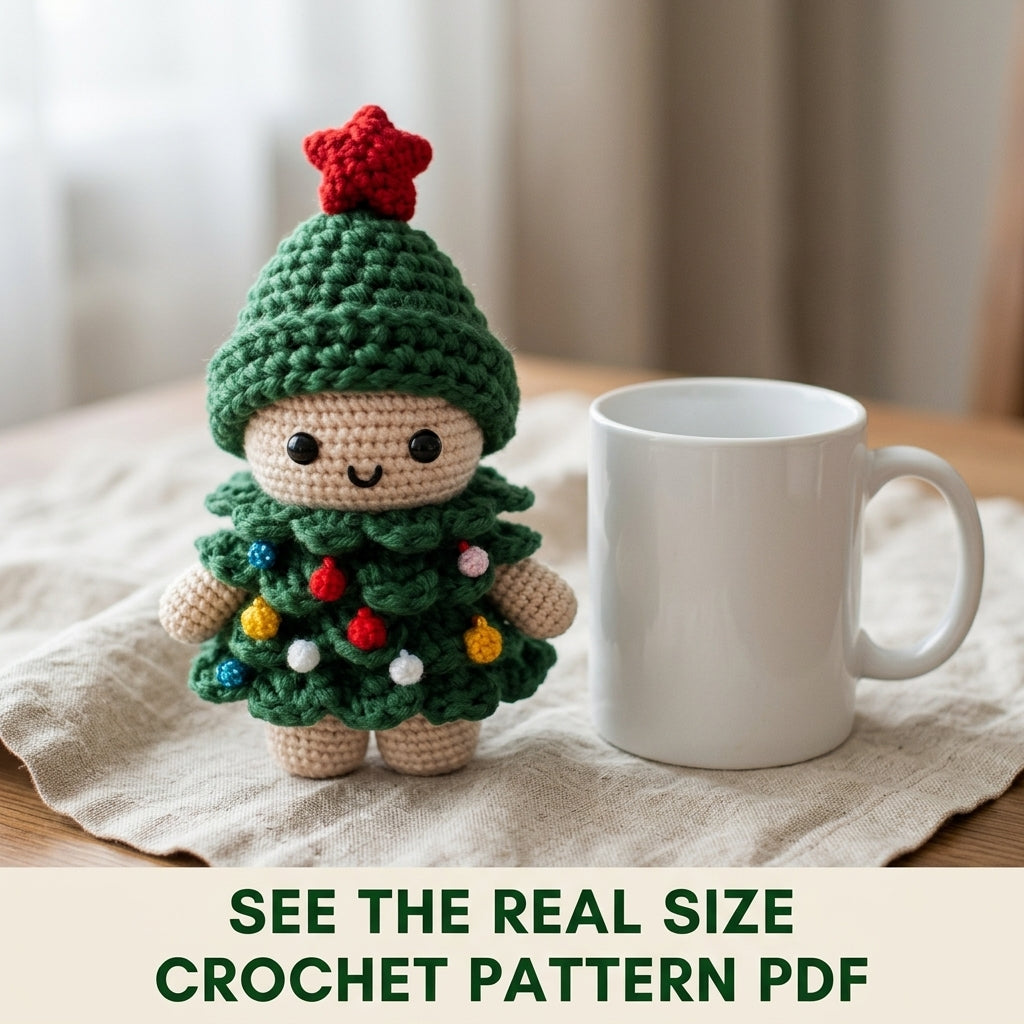 Christmas Tree Doll Amigurumi Crochet Pattern PDF – Holiday Toy
