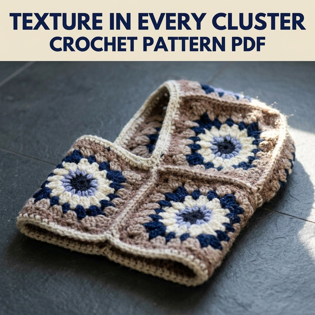 Granny Square Hood Crochet Pattern PDF – Chunky Balaclava Hood