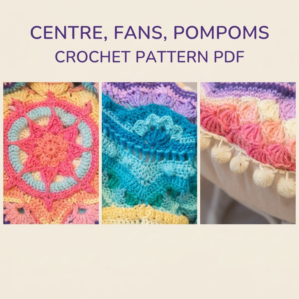 Mandala Papasan Cushion Crochet Pattern PDF – Round Chair Cover