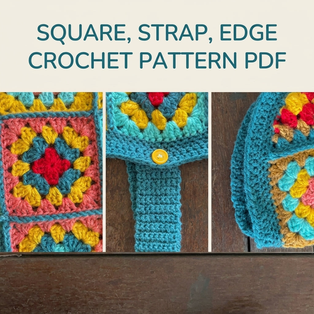Granny Square Dog Coat Crochet Pattern PDF – Retro Dog Sweater