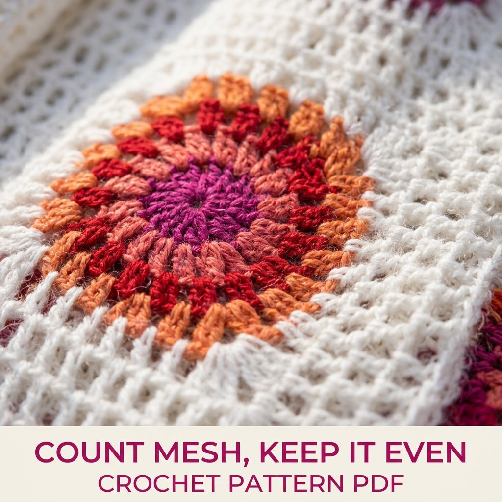Long Granny Square Duster Crochet Pattern PDF – Boho Maxi Cardigan