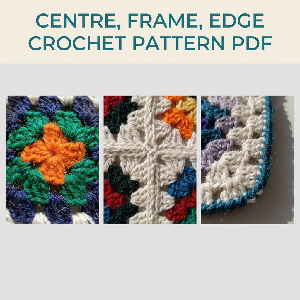 Granny Square Placemats Crochet Pattern PDF – Retro Table Mats