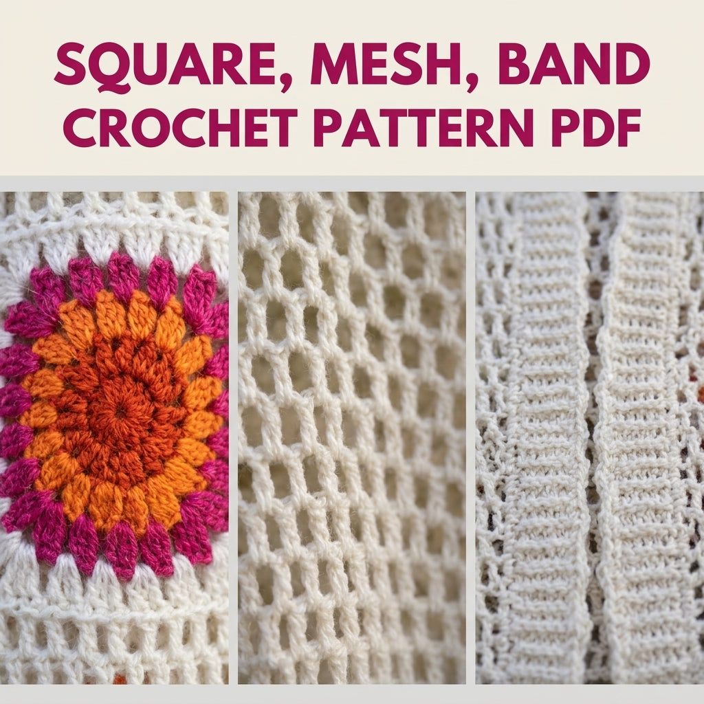 Long Granny Square Duster Crochet Pattern PDF – Boho Maxi Cardigan