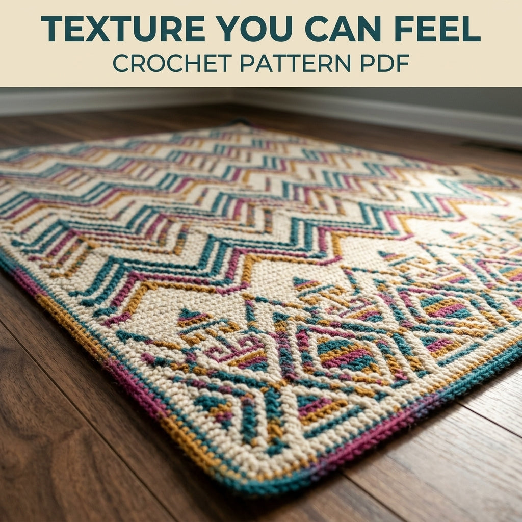 Chevron Mosaic Crochet Blanket Pattern PDF, Overlay Mosaic Throw, Chevron and Diamond Blanket, Chart and Written Rows, 2 Sizes