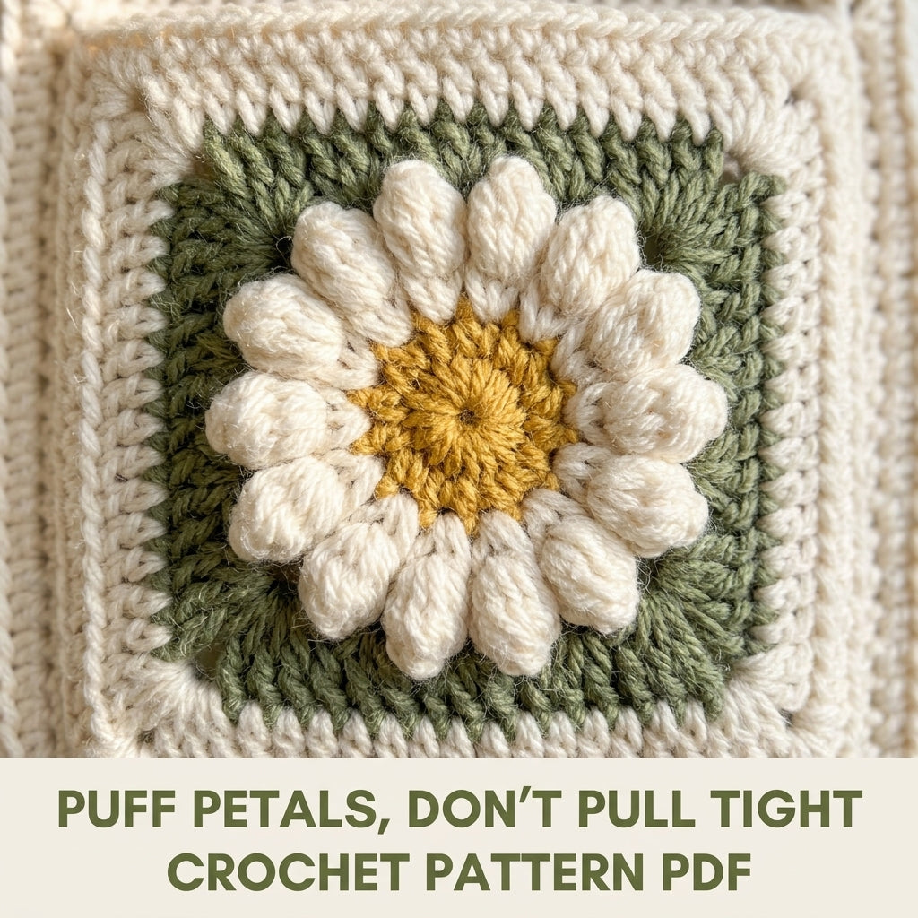 Daisy Wall Pocket Hanging Crochet Pattern PDF – Entryway Organizer
