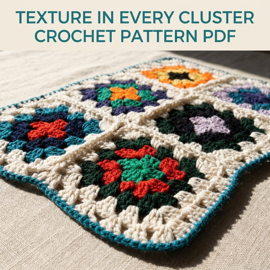 Granny Square Placemats Crochet Pattern PDF – Retro Table Mats