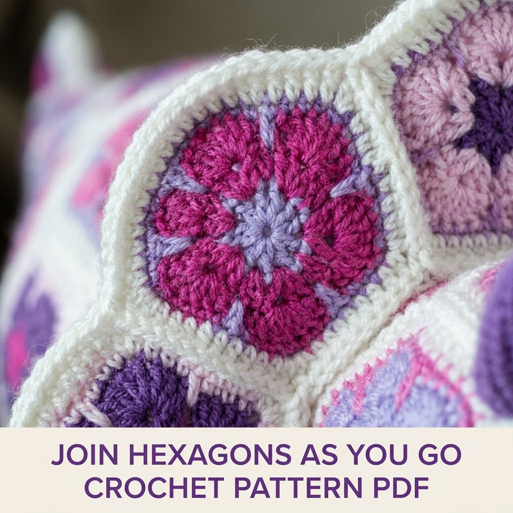 African Flower Triceratops Crochet Pattern PDF – Hexagon Amigurumi Dinosaur