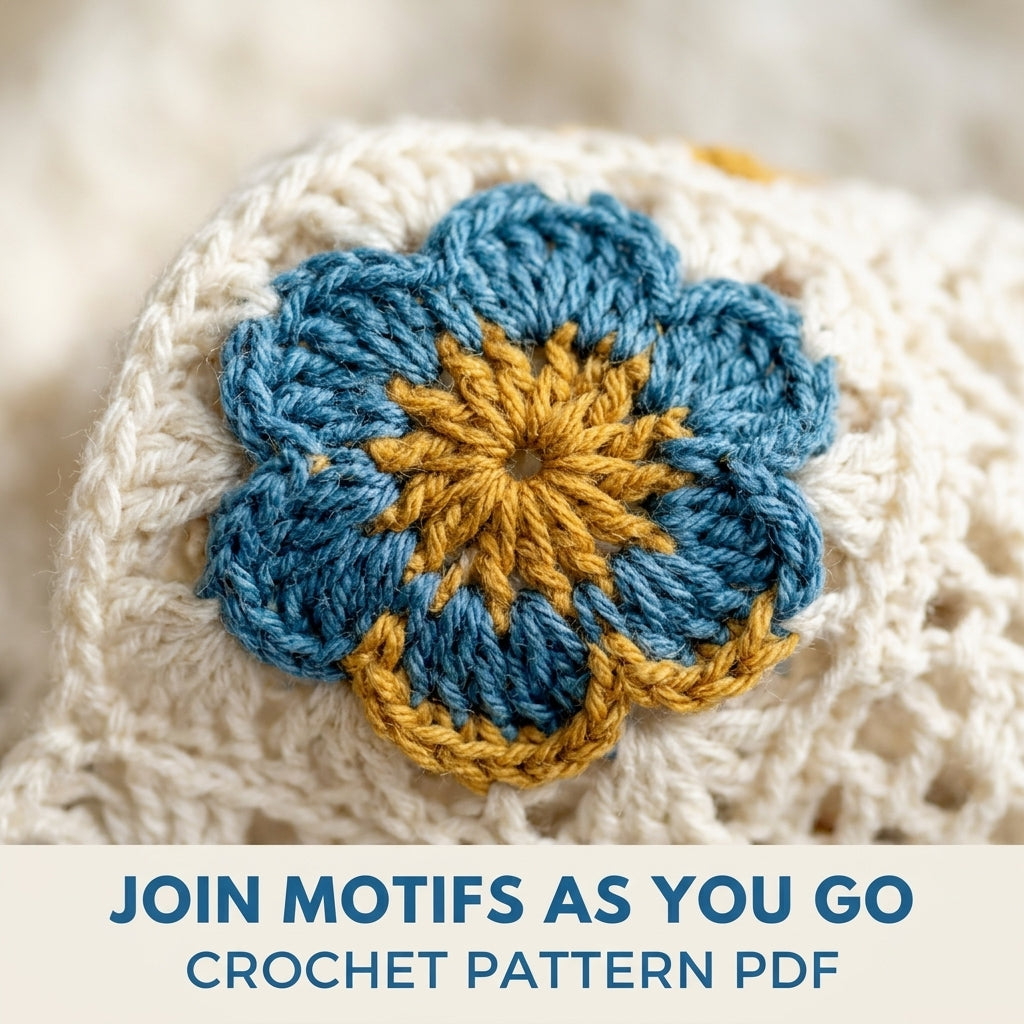 Flower Edge Mesh Wrap Crochet Pattern PDF – Granny Flower Shawl Cape