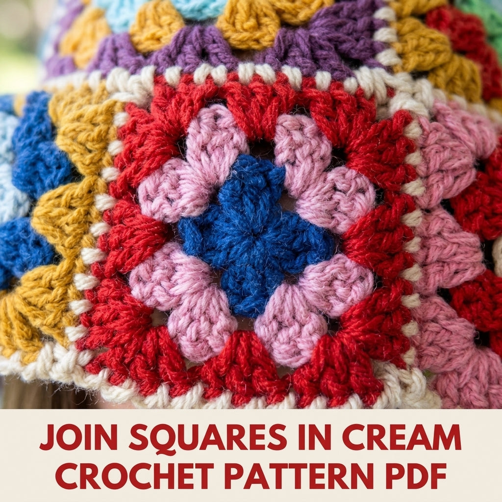 Rainbow Granny Square Bucket Hat Crochet Pattern PDF – Rainbow Stash Buster Hat