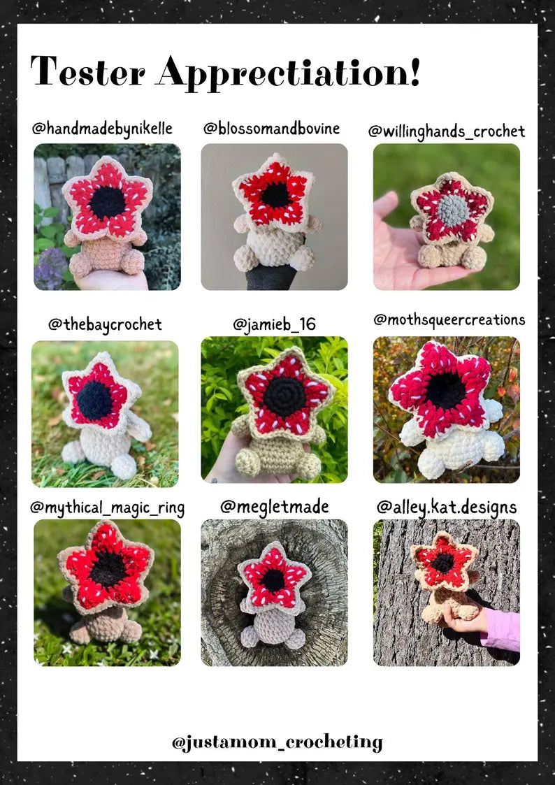Demogorgan BUNDLE PDF Crochet Patterns Crochet Plushies- PDF Pattern