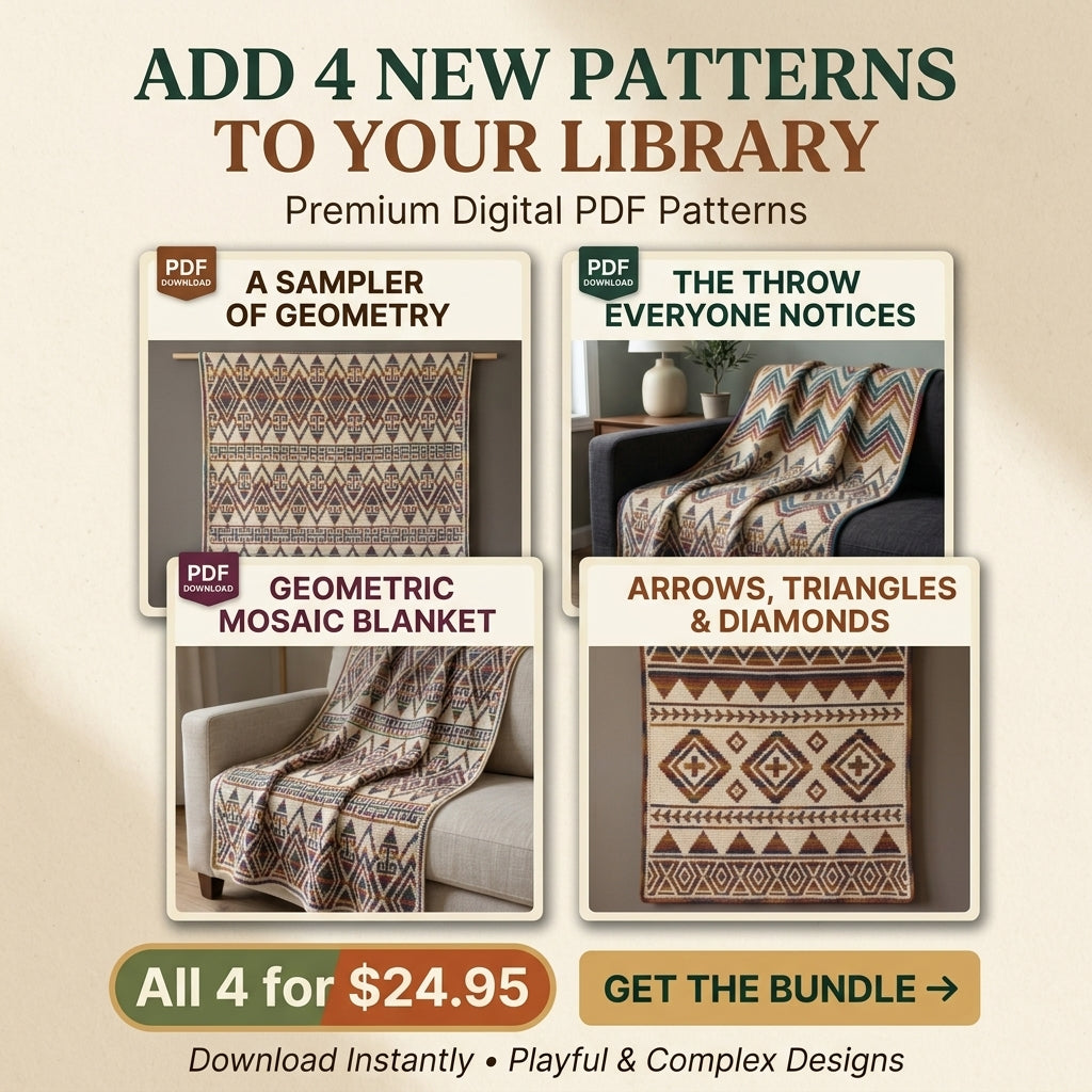4 Best-Selling Crochet Blanket Patterns Bundle – PDF Download