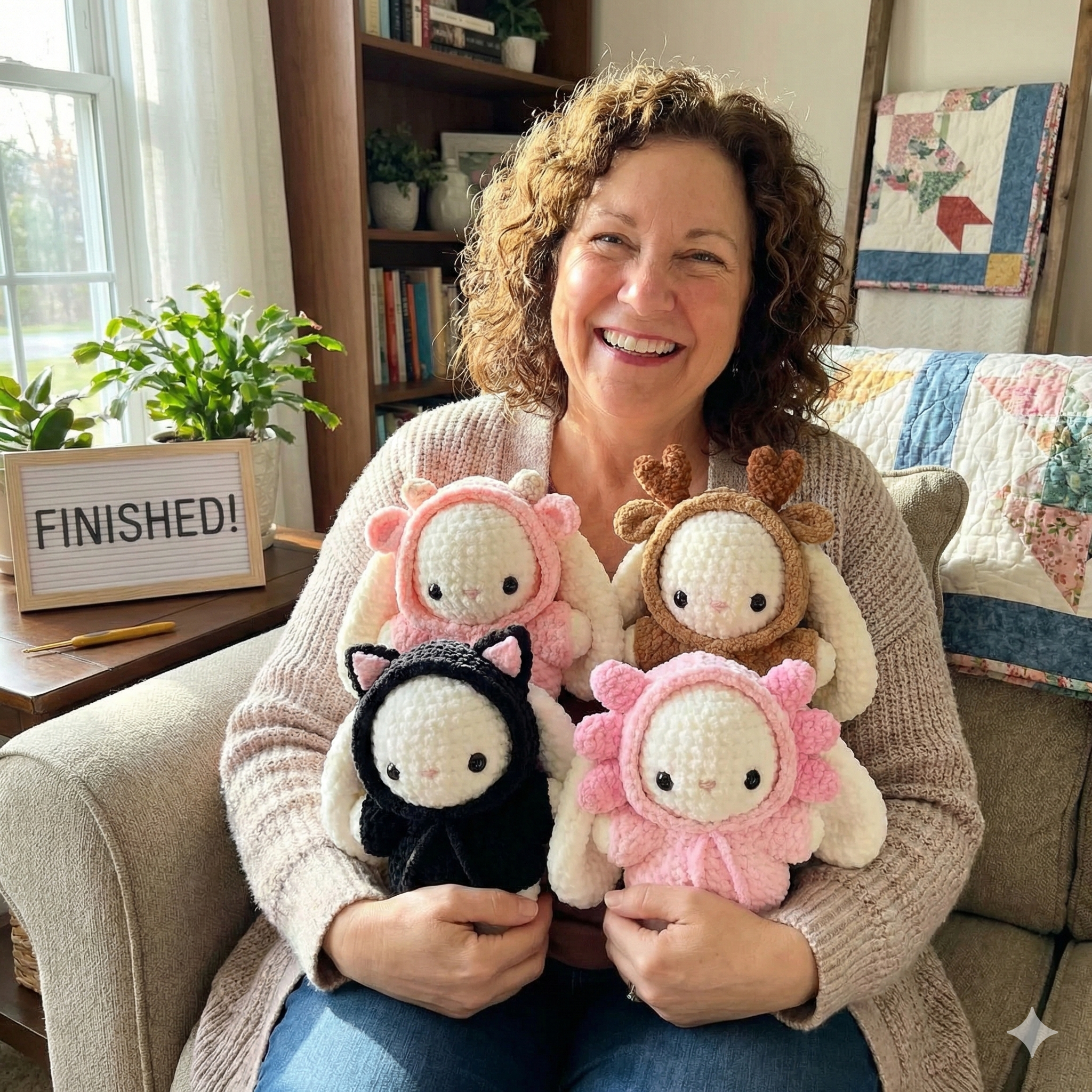 9 in 1 Baby Bunny in Hoodie Crochet Pattern Bundle