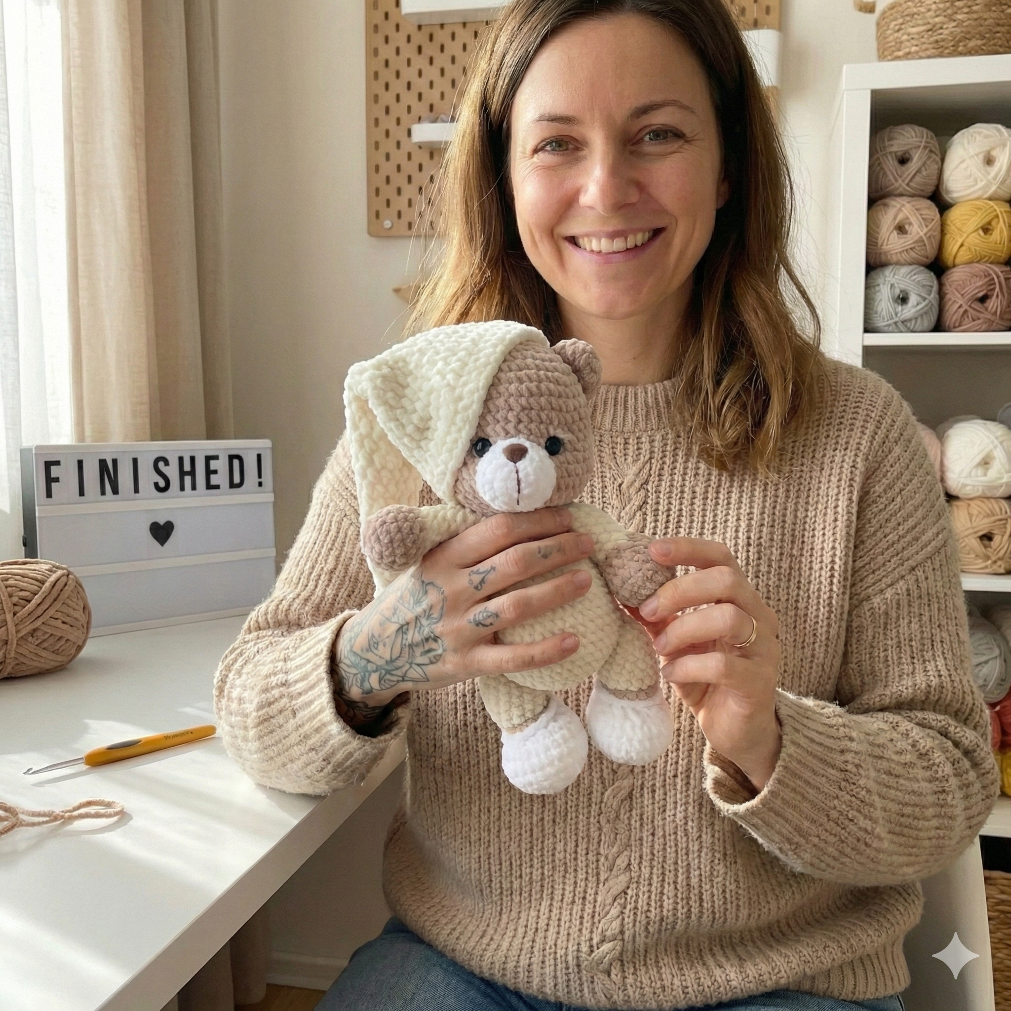 Teddy Bear Amigurumi Crochet Pattern – Plush Toy PDF
