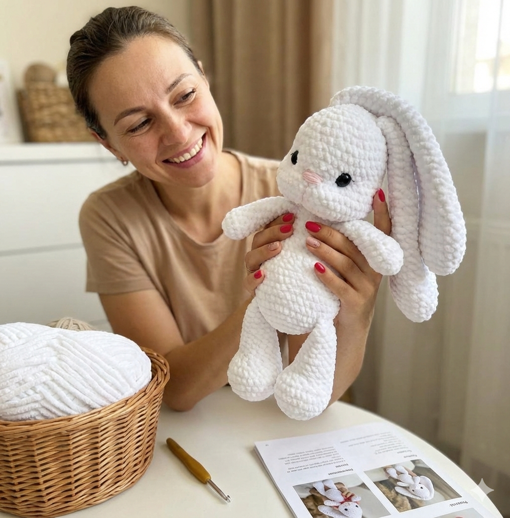 Soft Bunny Amigurumi Crochet Pattern – Beginner-Friendly PDF