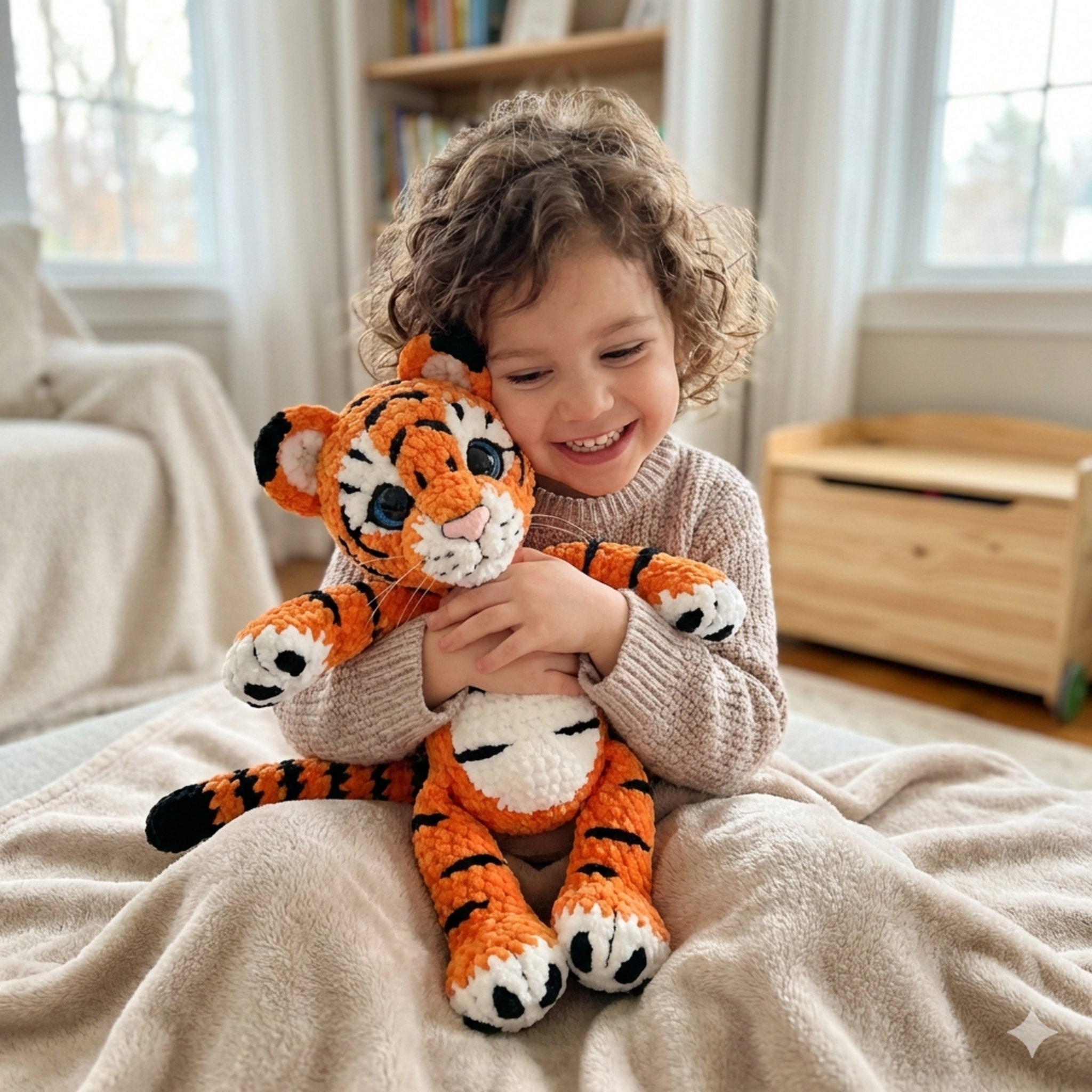 5in1 Little Ones –Wild Cats Crochet Pattern Bundle – Tiger, White Tiger, Panther, Lion, Leopard, Caracal & Lynx (PDF, US Terms)