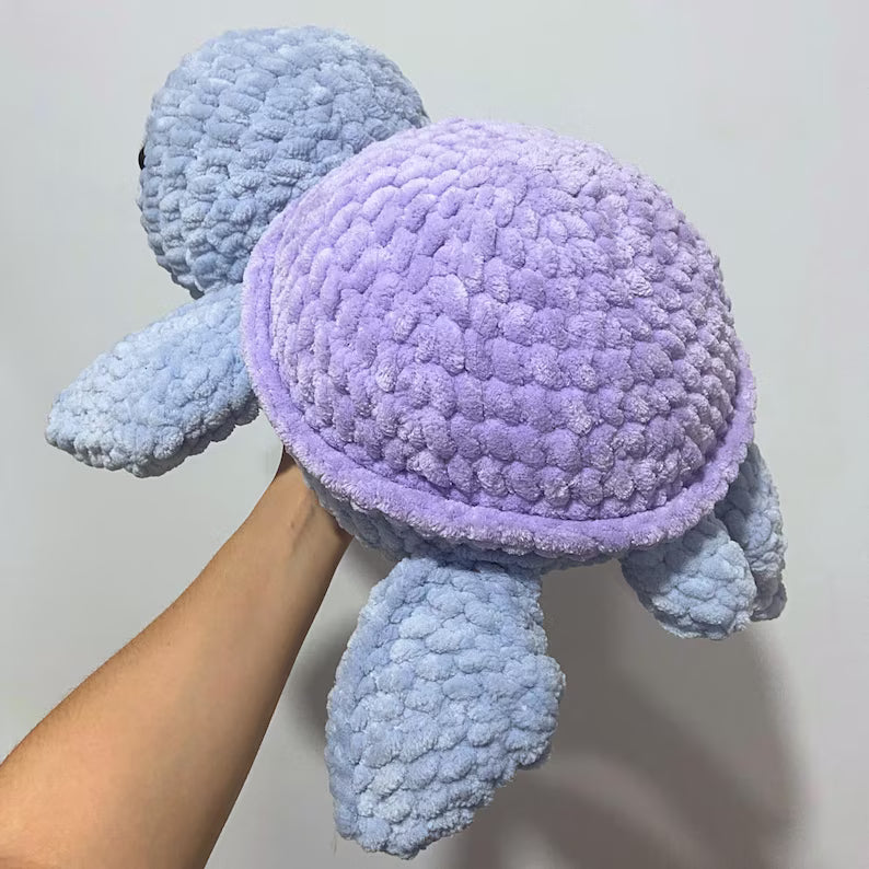 Jumbo Crochet Turtle Pattern: Easy Amigurumi Plushie (PDF Download, Multilingual)