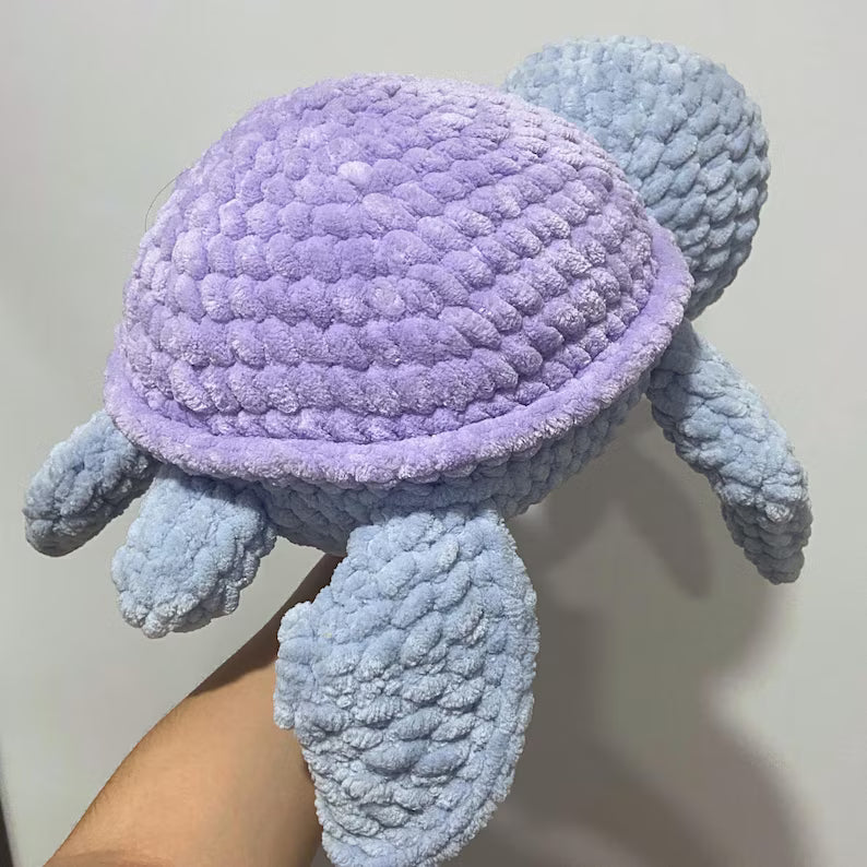Jumbo Crochet Turtle Pattern: Easy Amigurumi Plushie (PDF Download, Multilingual)
