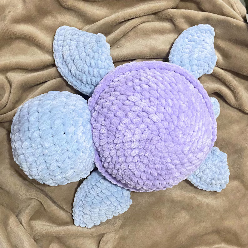 Jumbo Crochet Turtle Pattern: Easy Amigurumi Plushie (PDF Download, Multilingual)