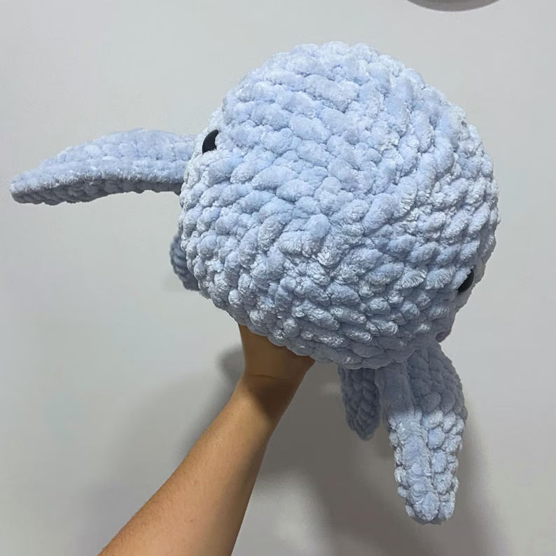 Jumbo Crochet Turtle Pattern: Easy Amigurumi Plushie (PDF Download, Multilingual)