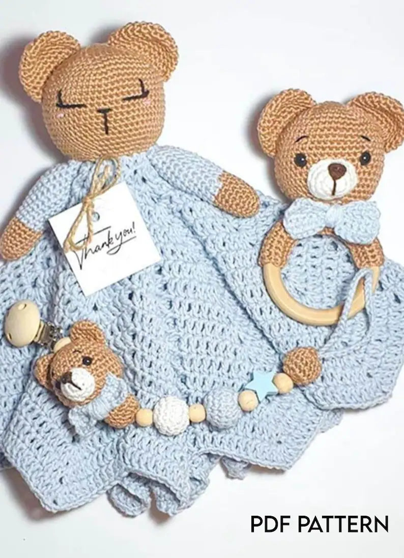 CROCHET PATTERN: Lovely Newborn Baby Set | Amigurumi Doll & Accessories | PDF Instant Download