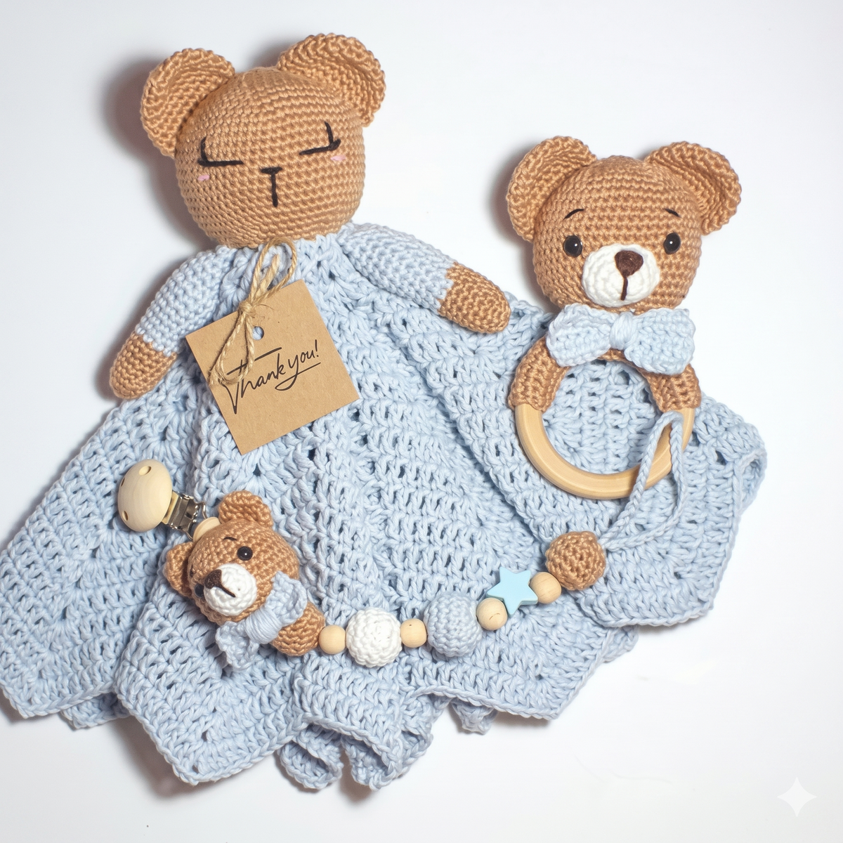 CROCHET PATTERN: Lovely Newborn Baby Set | Amigurumi Doll & Accessories | PDF Instant Download