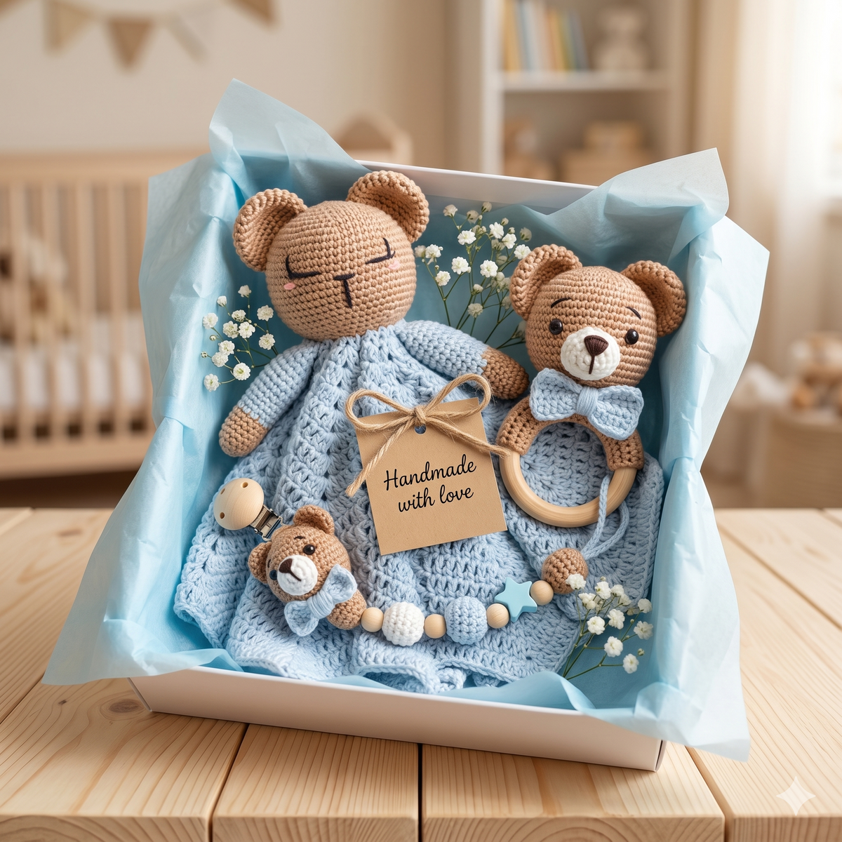 CROCHET PATTERN: Lovely Newborn Baby Set | Amigurumi Doll & Accessories | PDF Instant Download