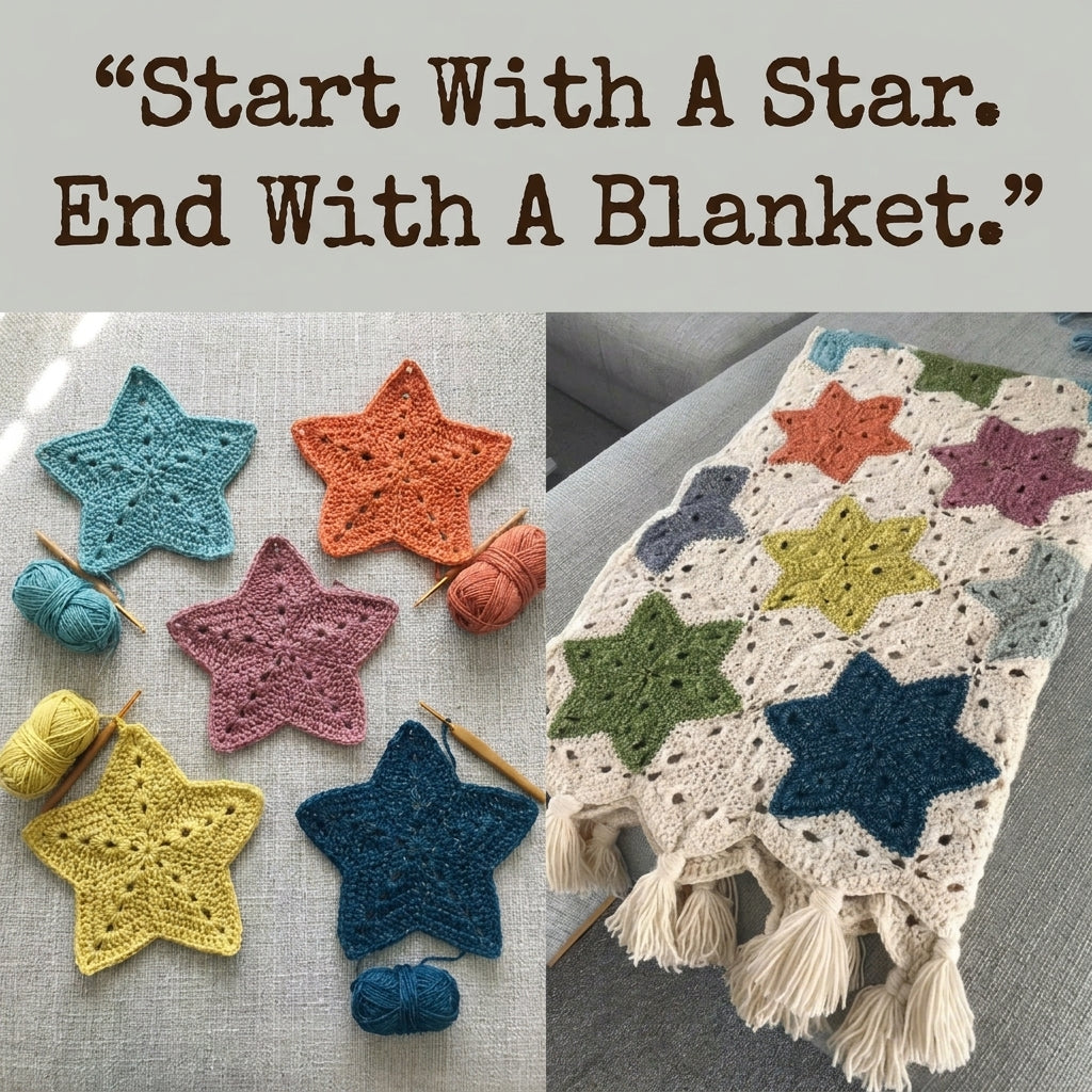 Star Hexagon Blanket Crochet Pattern