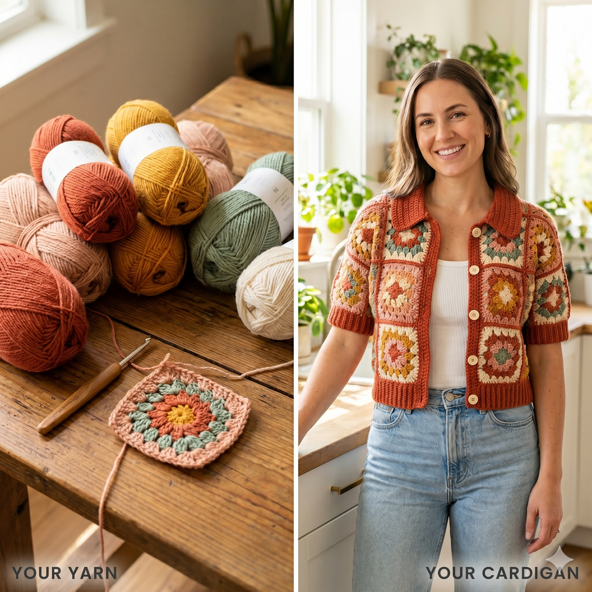 Granny Square T-Shirt Crochet Pattern | Boho Crochet Top PDF | Beginner Friendly Summer Shirt