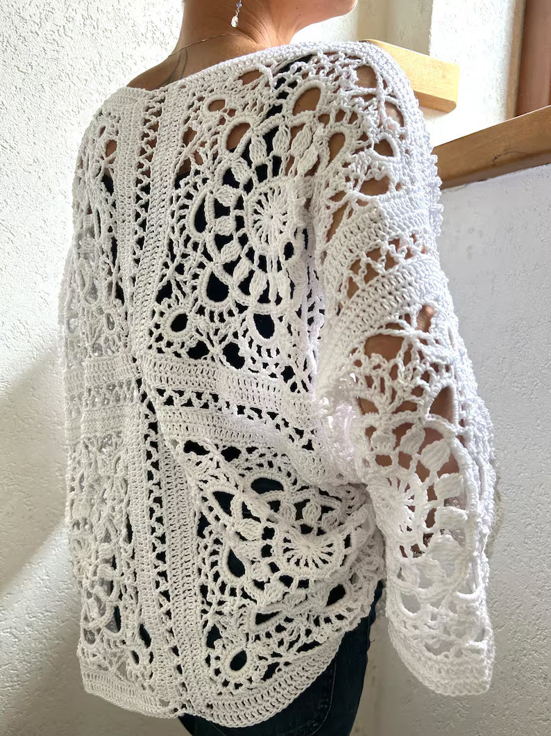 CROCHET PATTERN: Clas Top | Granny Square Top with Video Tutorial | Instant Download PDF