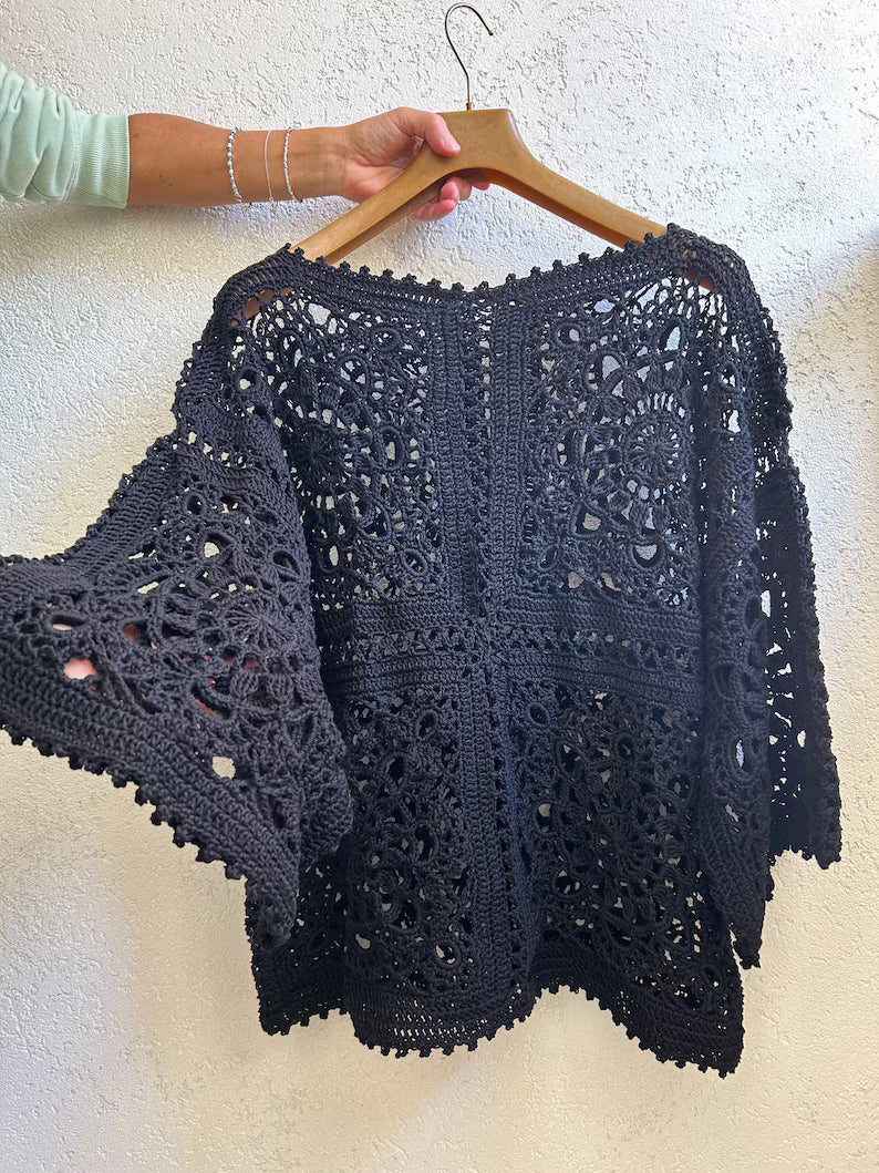 CROCHET PATTERN: Clas Top | Granny Square Top with Video Tutorial | Instant Download PDF
