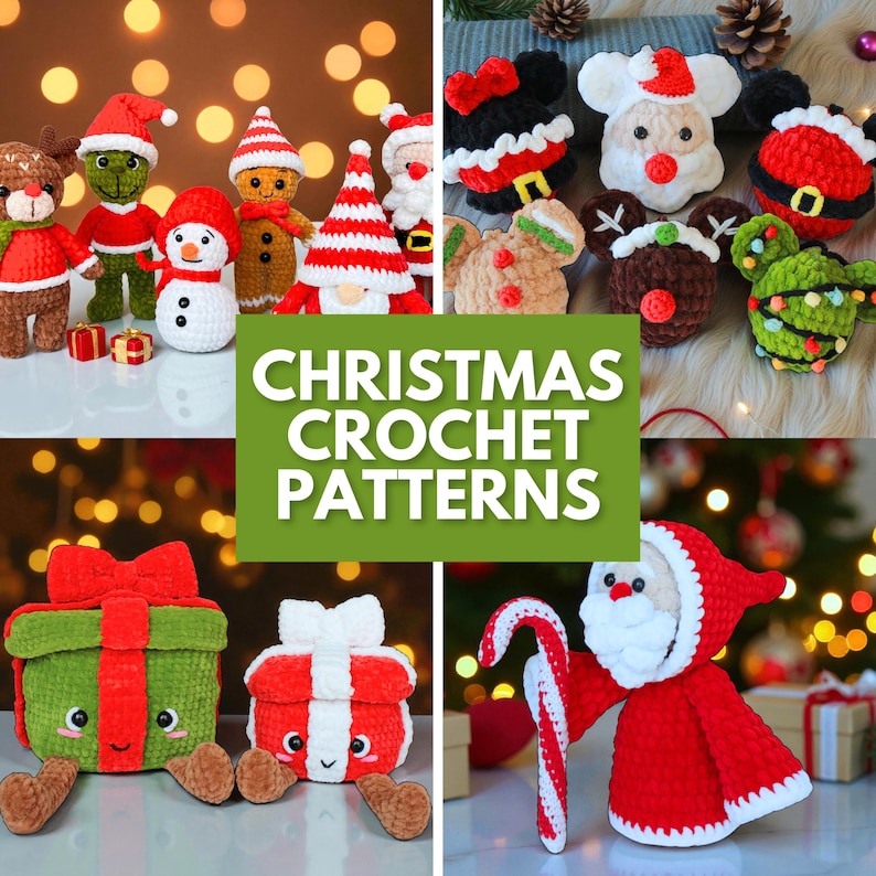 Crochet Pattern Bundle, 500+ Crochet Patterns, Amigurumi Crochet Patterns, Christmas Crochet Pattern, No Sew Crochet Pattern, Low Sew
