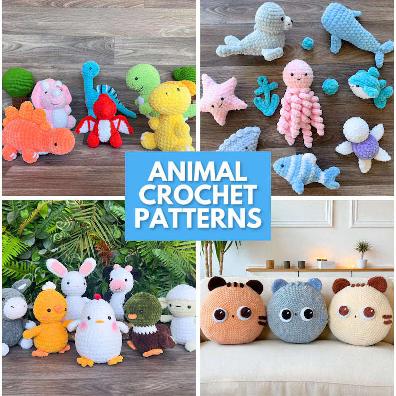 Crochet Pattern Bundle, 500+ Crochet Patterns, Amigurumi Crochet Patterns, Christmas Crochet Pattern, No Sew Crochet Pattern, Low Sew