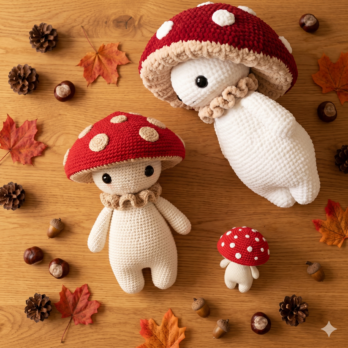 Mushroom guy - critter stitch crochet pattern / amigurumi