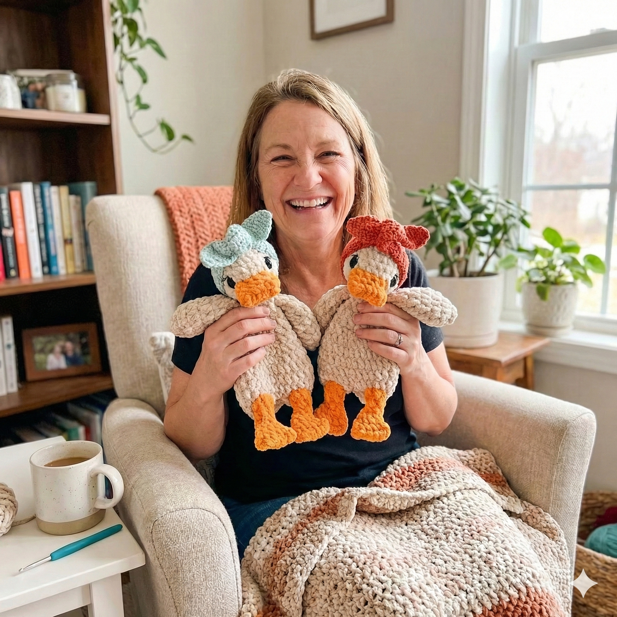 Duck Lovey Crochet Pattern: Low Sew Amigurumi (PDF Pattern)