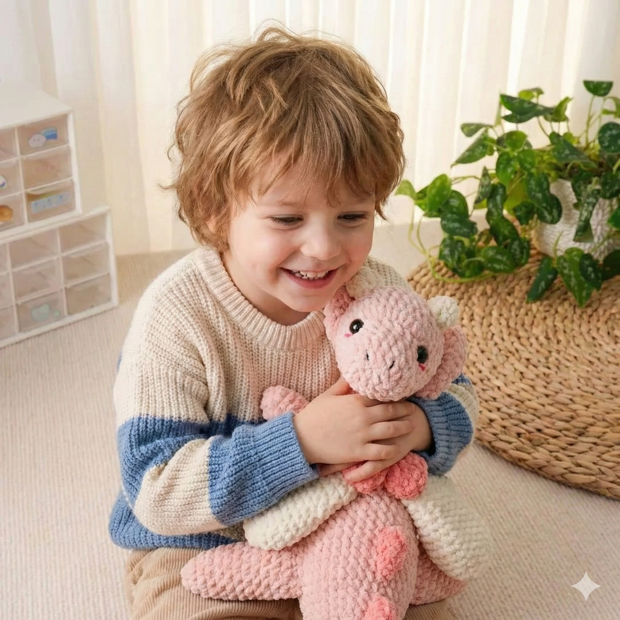 Heart Dragon Crochet Pattern, Amigurumi Crochet Pattern, Crochet Dragon Pattern, Handmade Amigurumi Crochet Pattern, PDF Crochet Pattern
