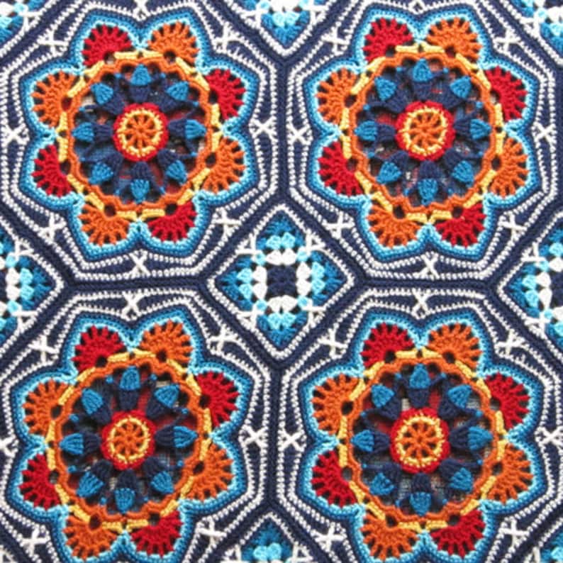 Persian Tiles Blanket Pattern