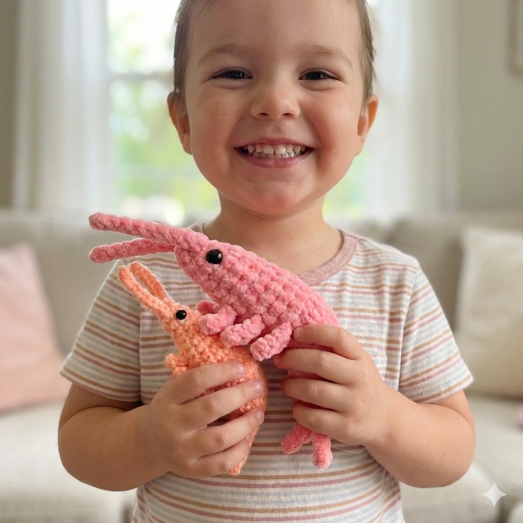 Shrimp Crochet Pattern | Amigurumi PDF | NO SEW!