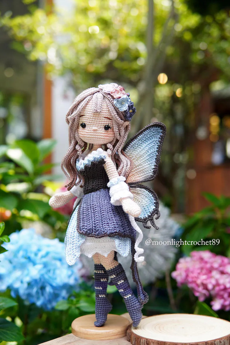 5-in-1 Fairy Crochet Doll Pattern Bundle, Amigurumi Doll PDF, Seasonal Fairies Collection, Multi-language with English Instant Download.