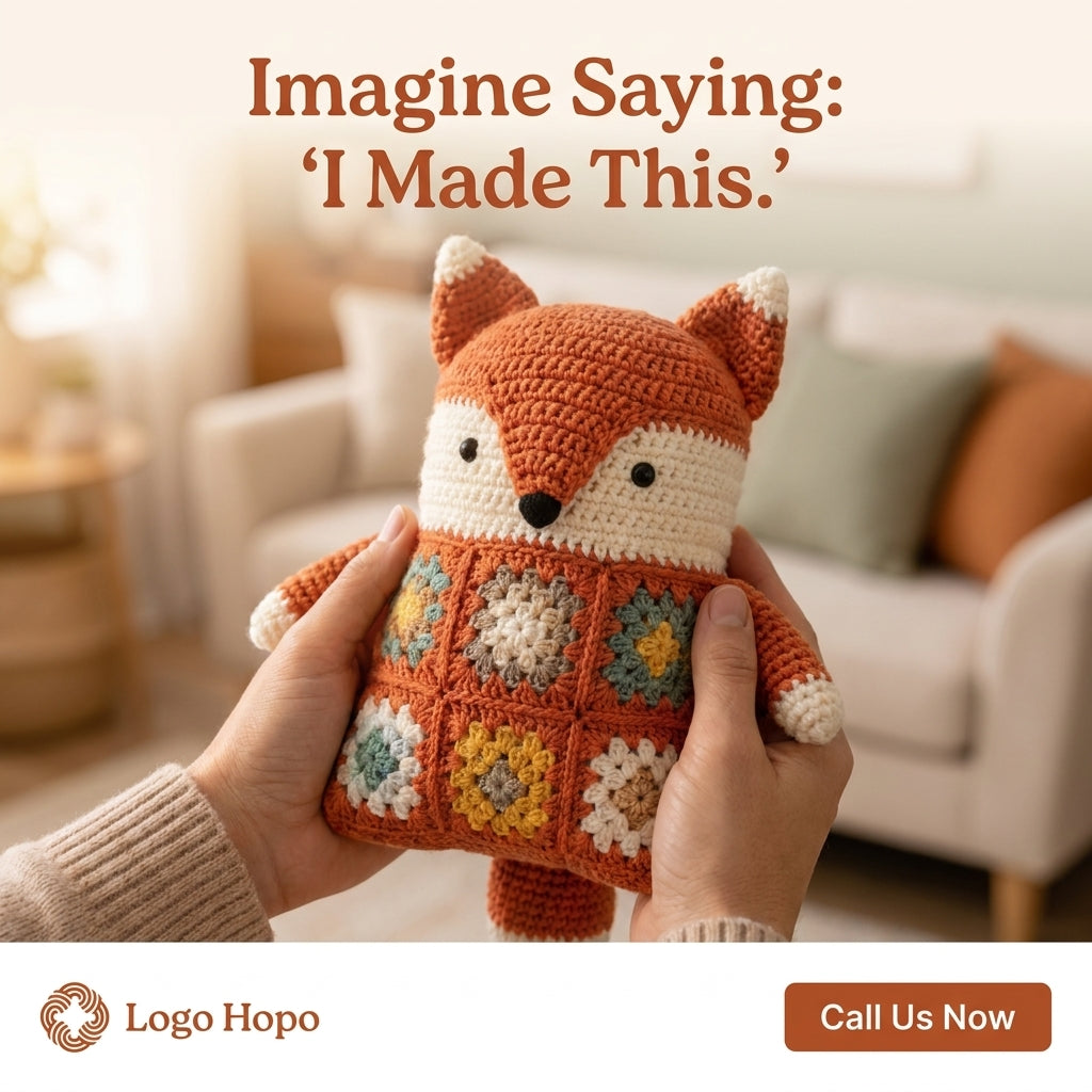Granny Square Animal Cushion Crochet Pattern — Bear, Fox, Cat and Bunny, 4 Patterns in 1, US Terms, PDF Download